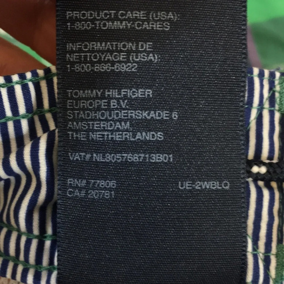 Tommy Hilfiger Board Shorts Mens XXL Green Plaid Swim Trunks Surf Summer Beach - Picture 11 of 16